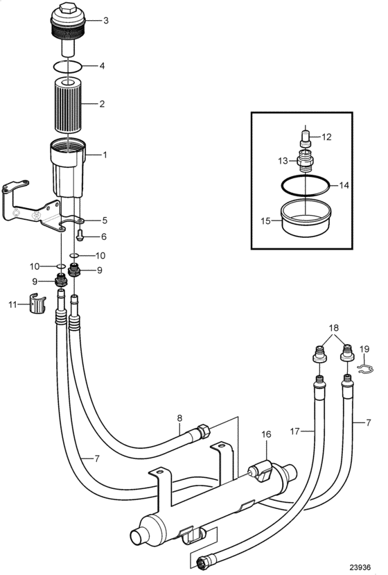 Схема узла Lubricating System Для Volvo Penta 8.1Gxie-K
