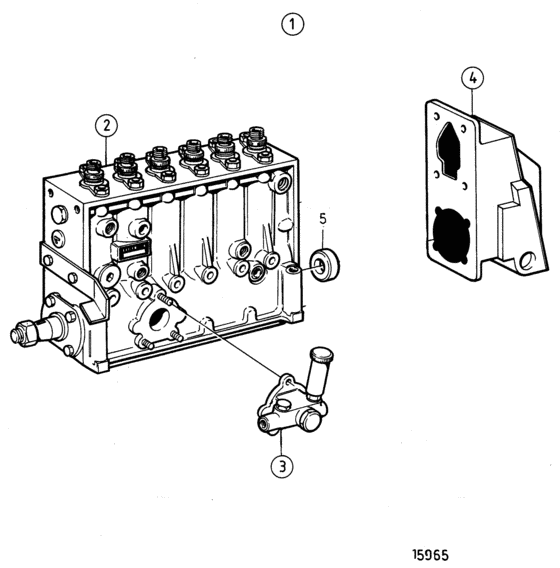 Схема узла Fuel Injection Pump, Components Для Volvo Penta Tamd122A