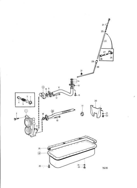 Схема узла Lubricating System Для Volvo Penta Tamd41D