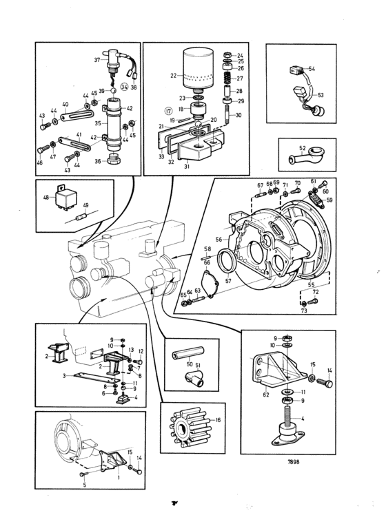 Схема узла Life Boat Engine Kit Для Volvo Penta Aqad30A