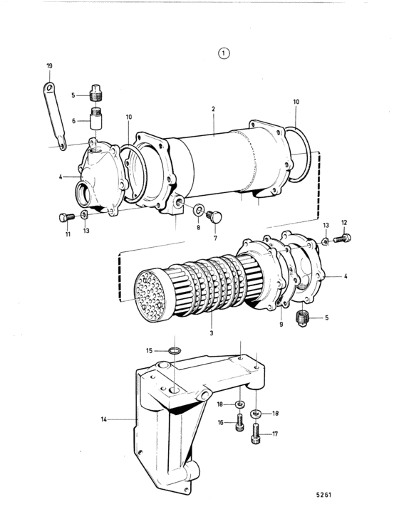 Схема узла Масляный Охладитель Для Volvo Penta Tamd60B
