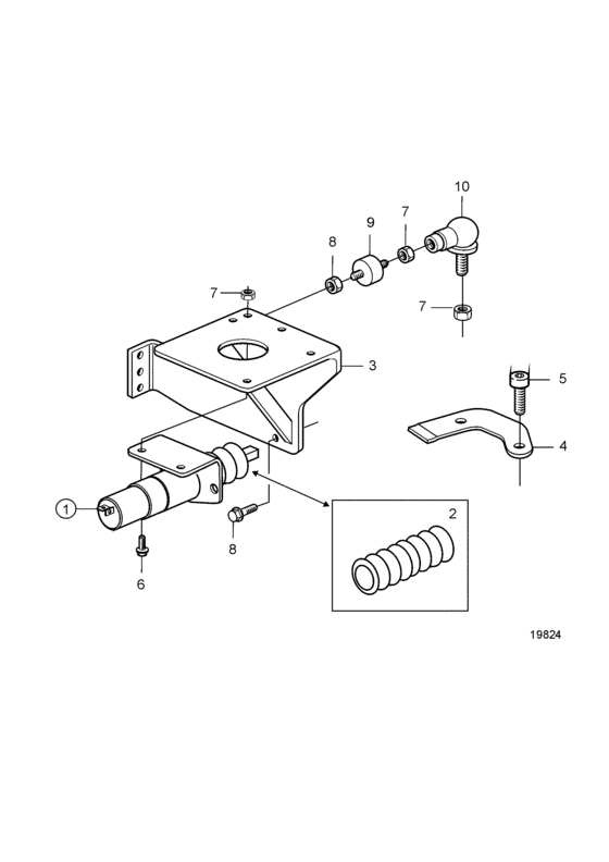 Схема узла Stop Solenoid, Energized To Stop: 24V Для Volvo Penta D5A-A Ta