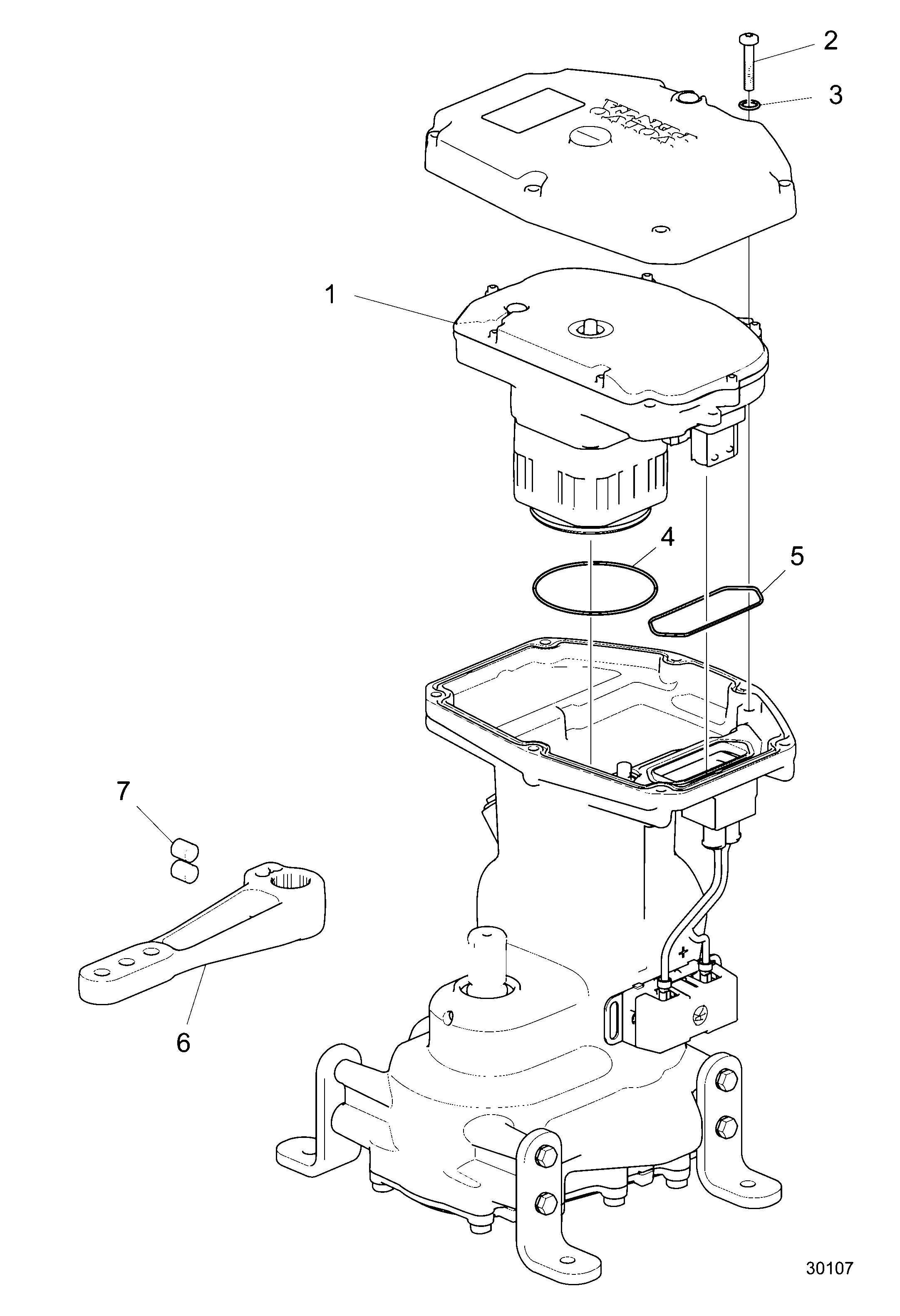 Схема узла Electrical Inboard Steering, Sus, Evc 2.0