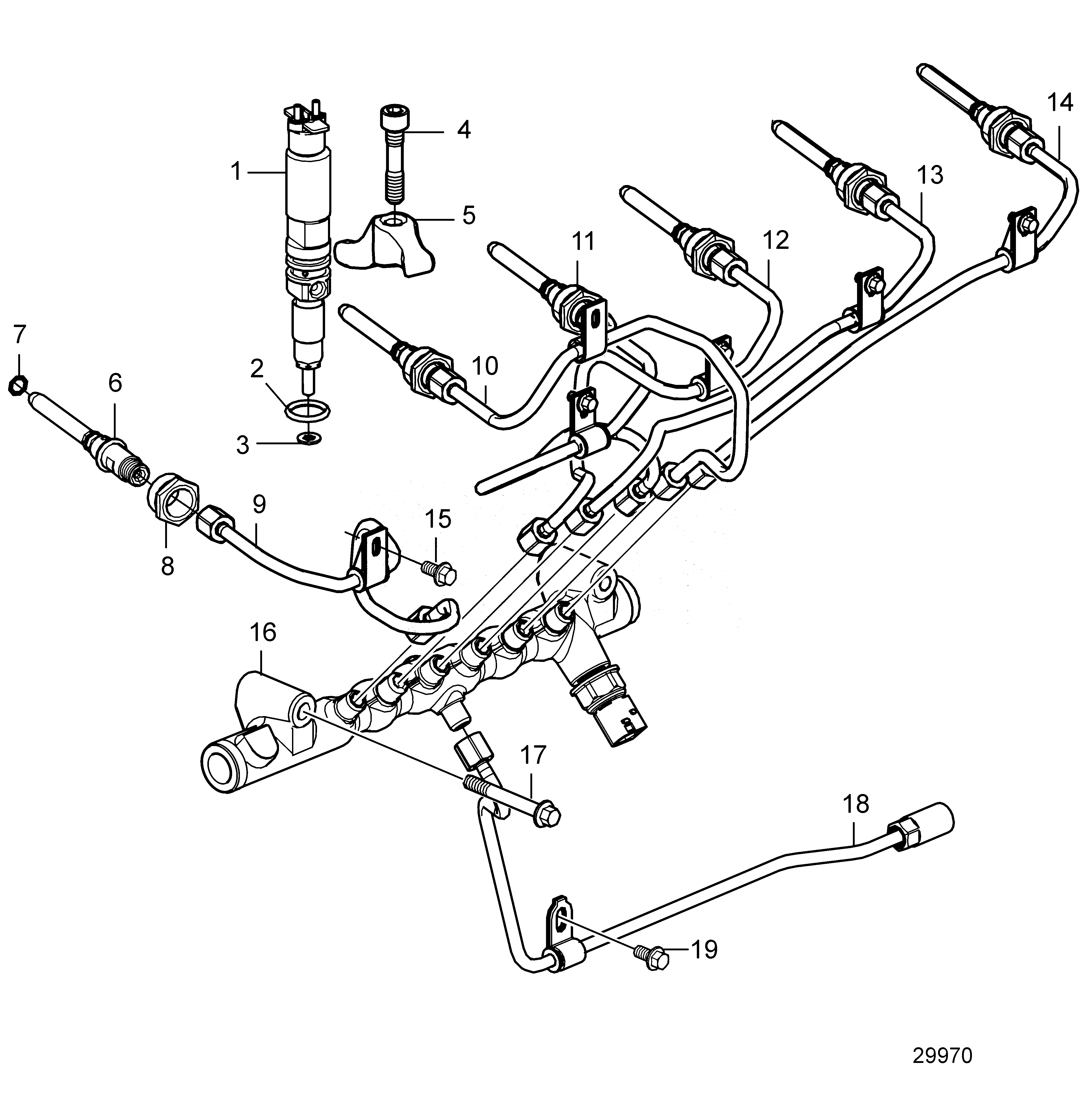 Схема узла Системаcommon Rail