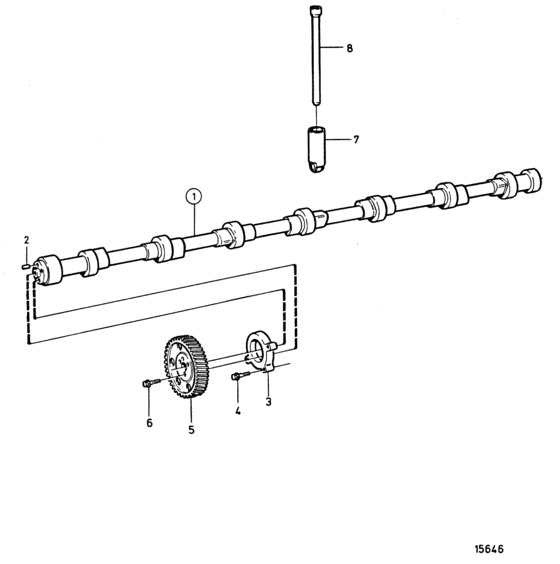 Схема узла Camshaft Assy Для Volvo Penta Tamd162C-B
