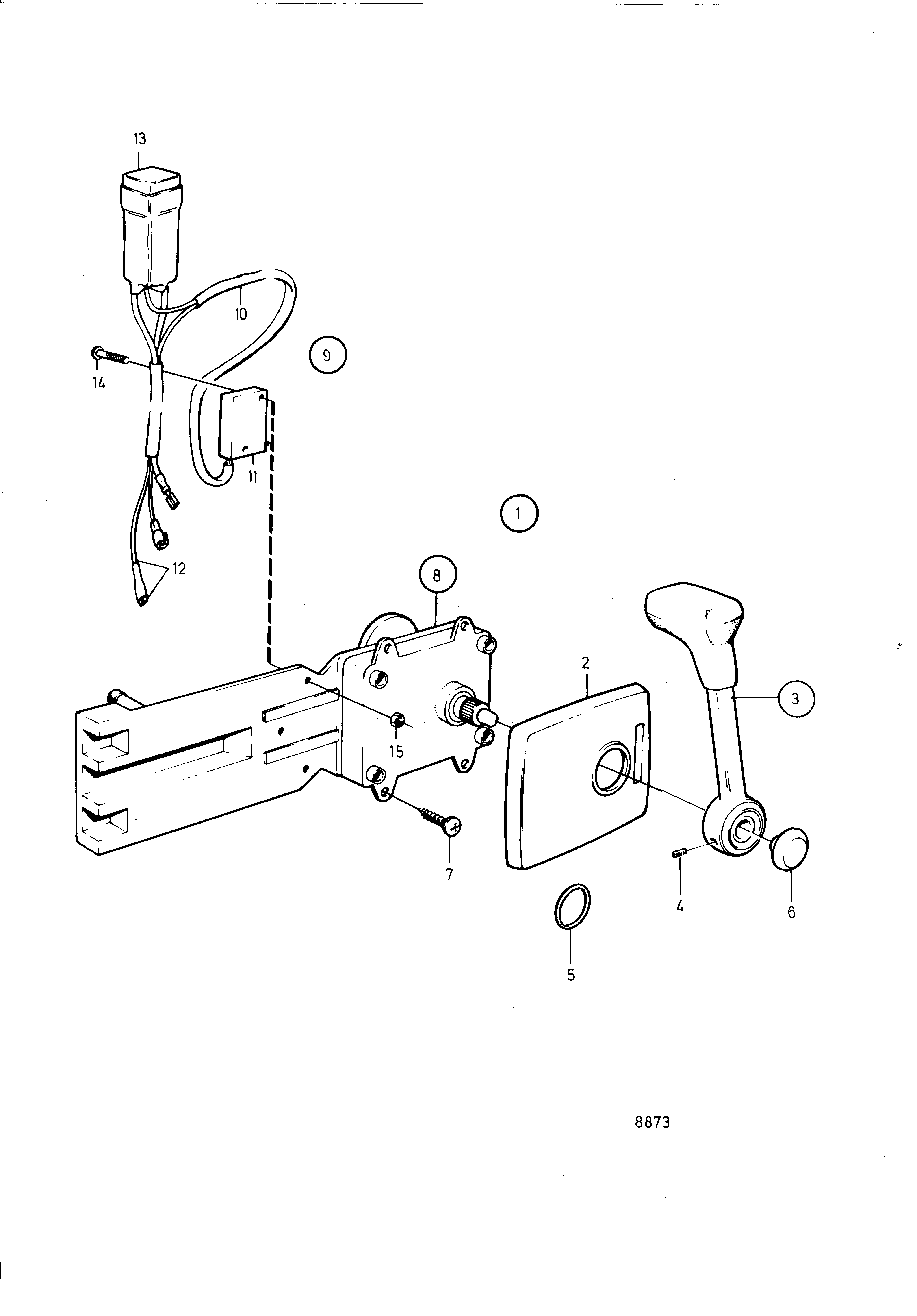 Схема узла Управление, Боковое Крепление