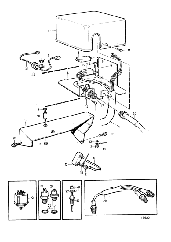 Схема узла Electrical System Для Volvo Penta Md22L-B