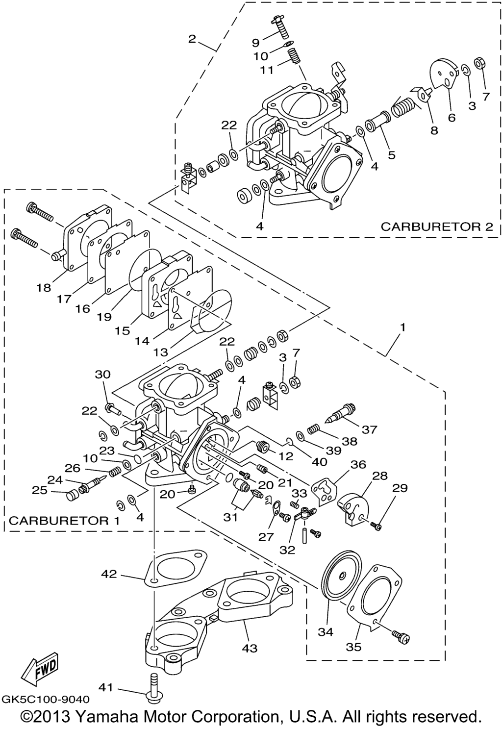 Схема узла Карбюраторы