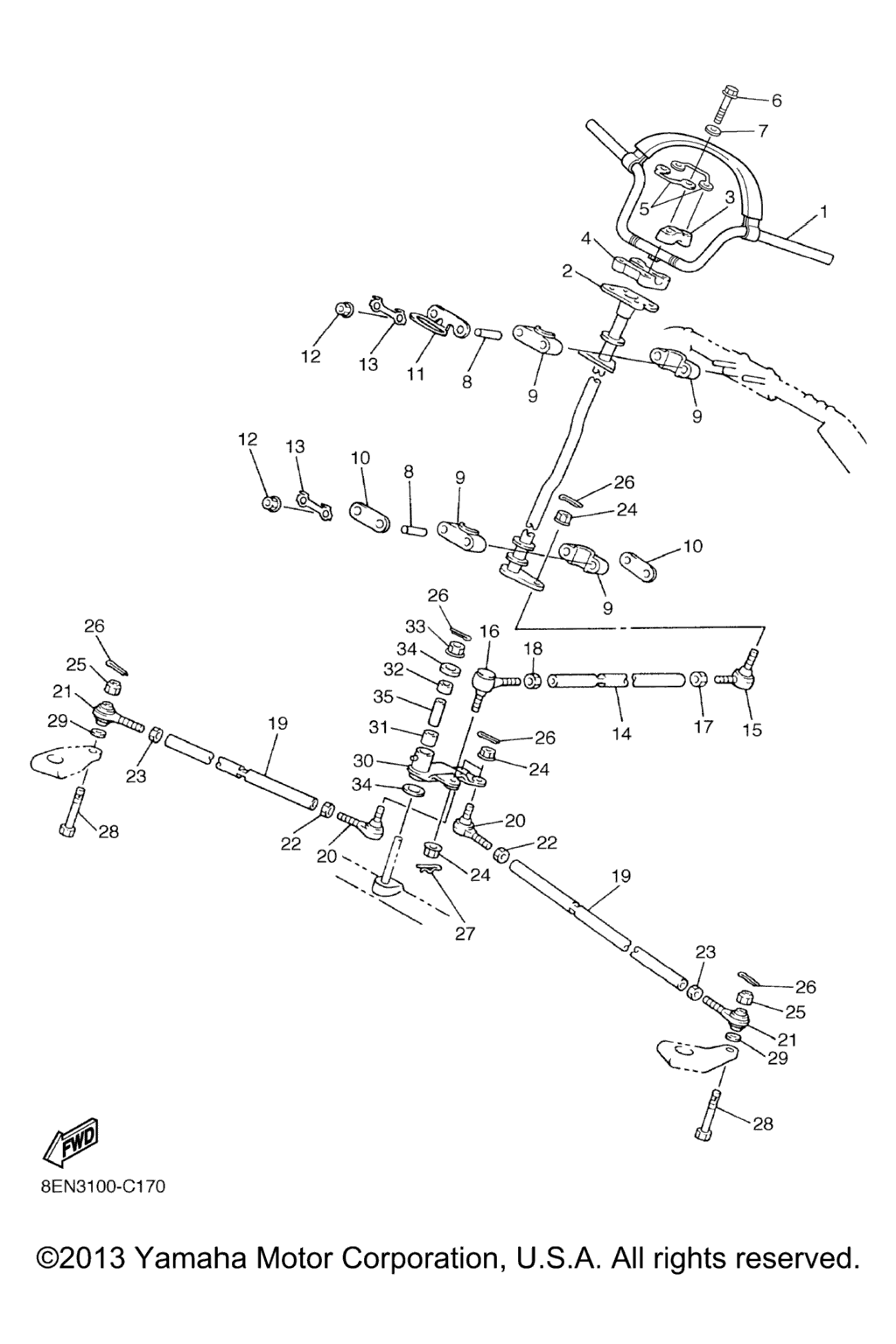 Схема узла Рулевая Система