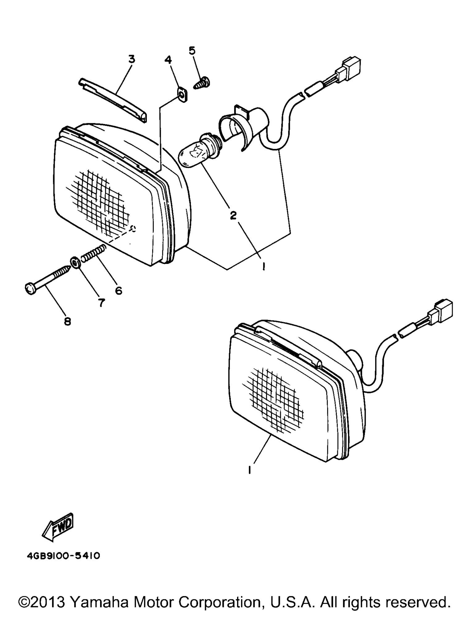 Схема узла Фары