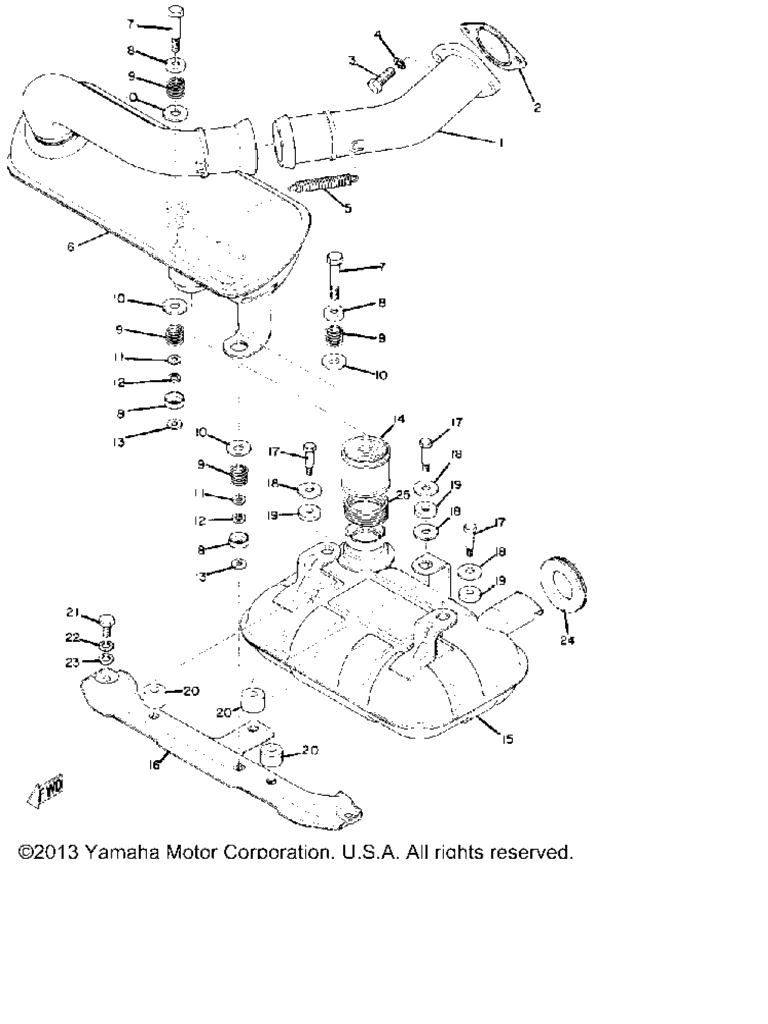 Схема узла Глушитель Gp-292B