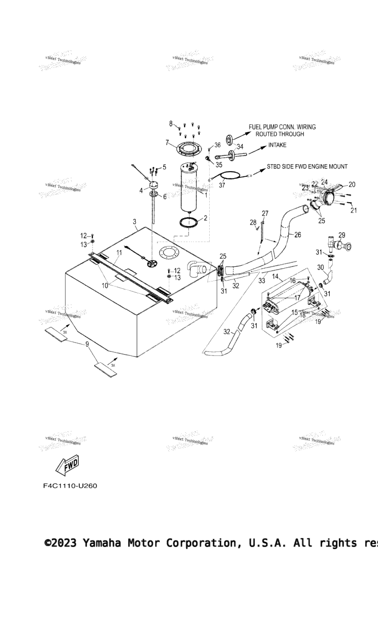 Схема узла Топливные Баки