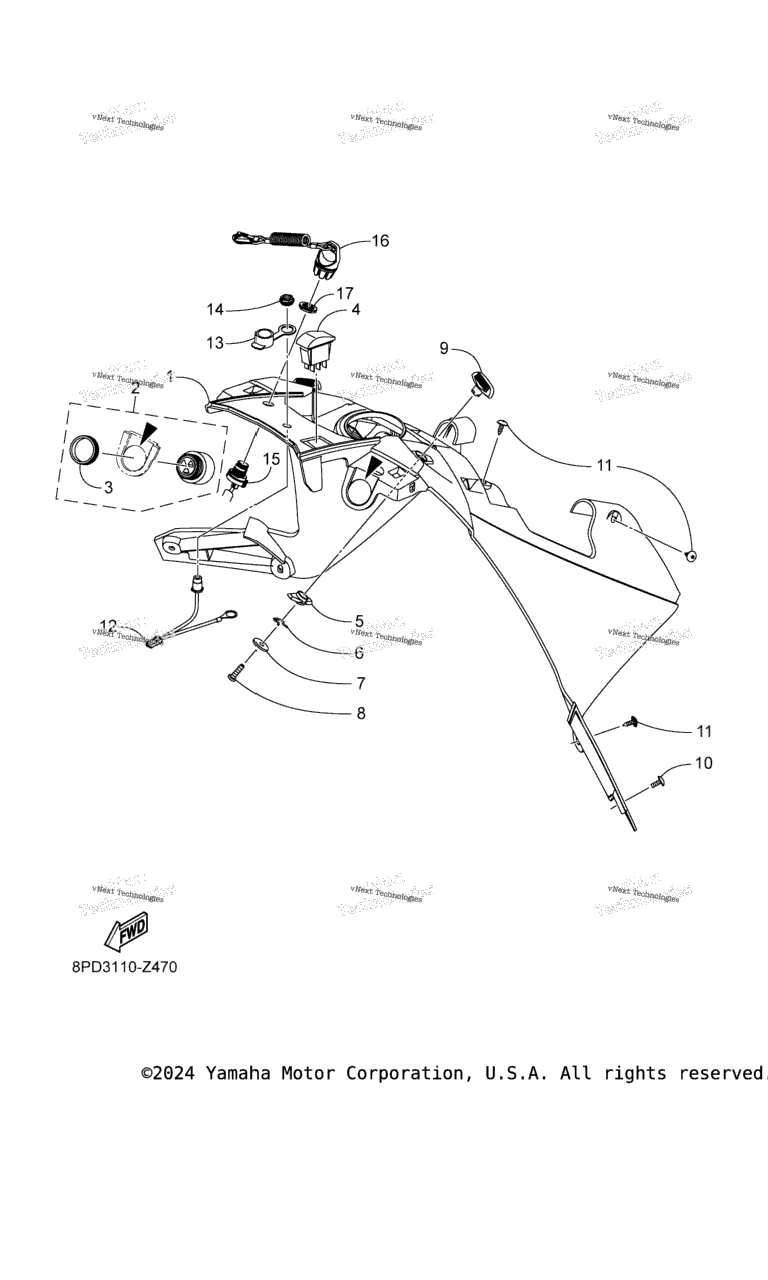 Схема узла Приборная Панель 2