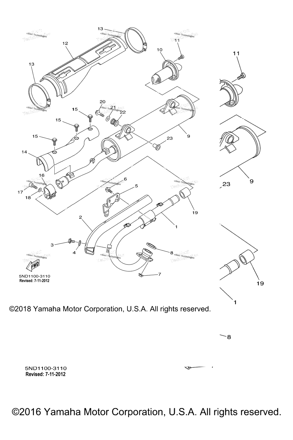 Схема узла Выхлопные Системы