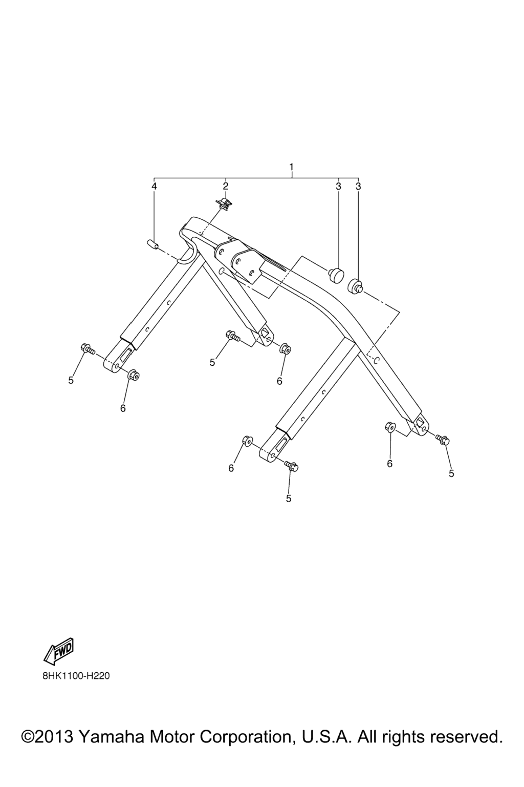 Схема узла Рулевые Ворота