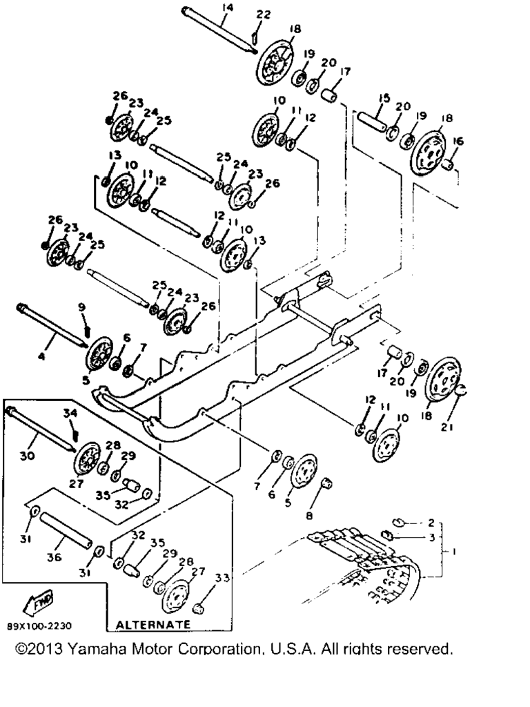 Схема узла Подвеска Гусениц 1