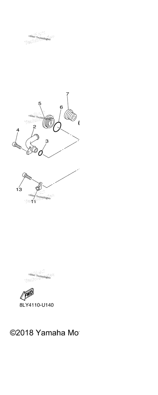 Схема узла Крышка Картера 1