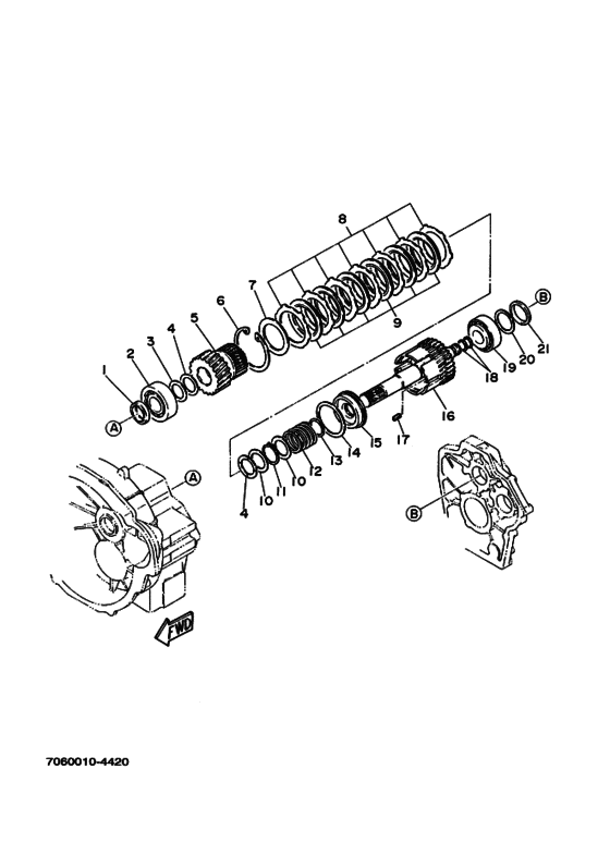 Схема узла ｲﾝﾌﾟｯﾄ ｼｬﾌﾄ Для Yamaha Md20