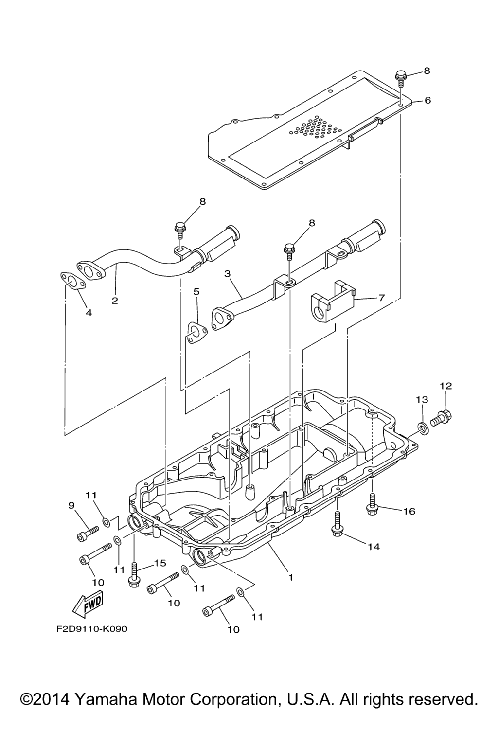 Схема узла Сливная Глава
