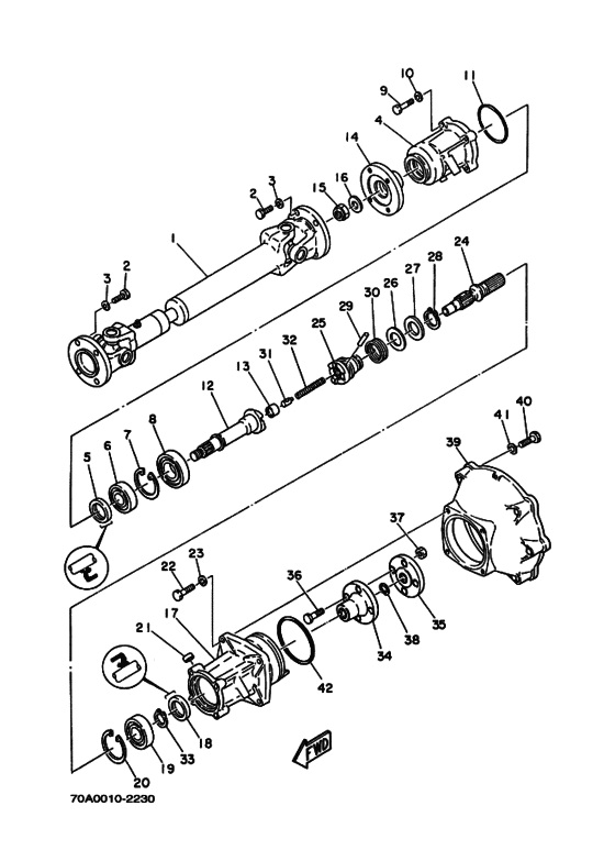 Схема узла Внутренний Привод Для Yamaha D180 Vo. Aq280