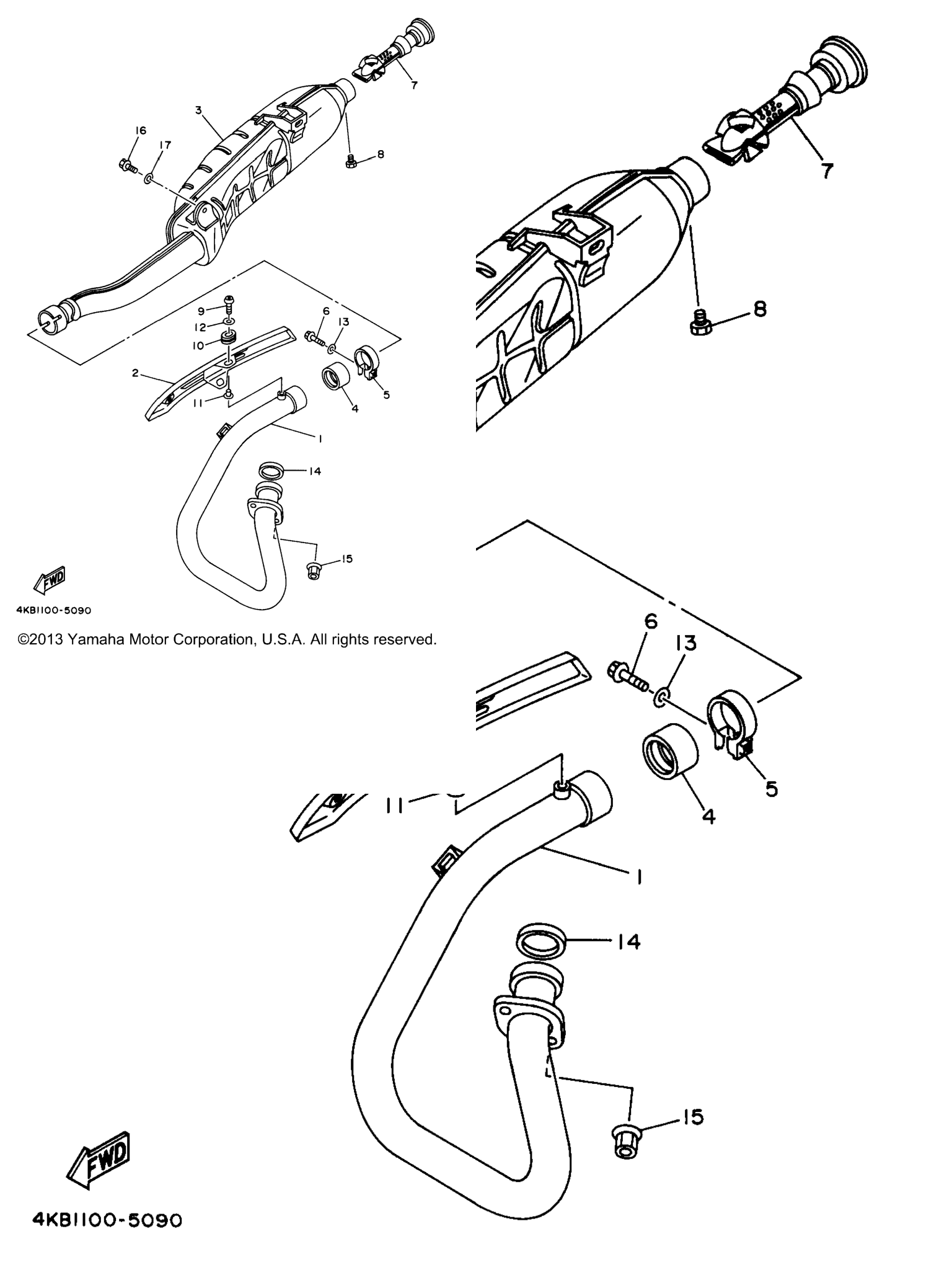 Схема узла Выхлопные Системы