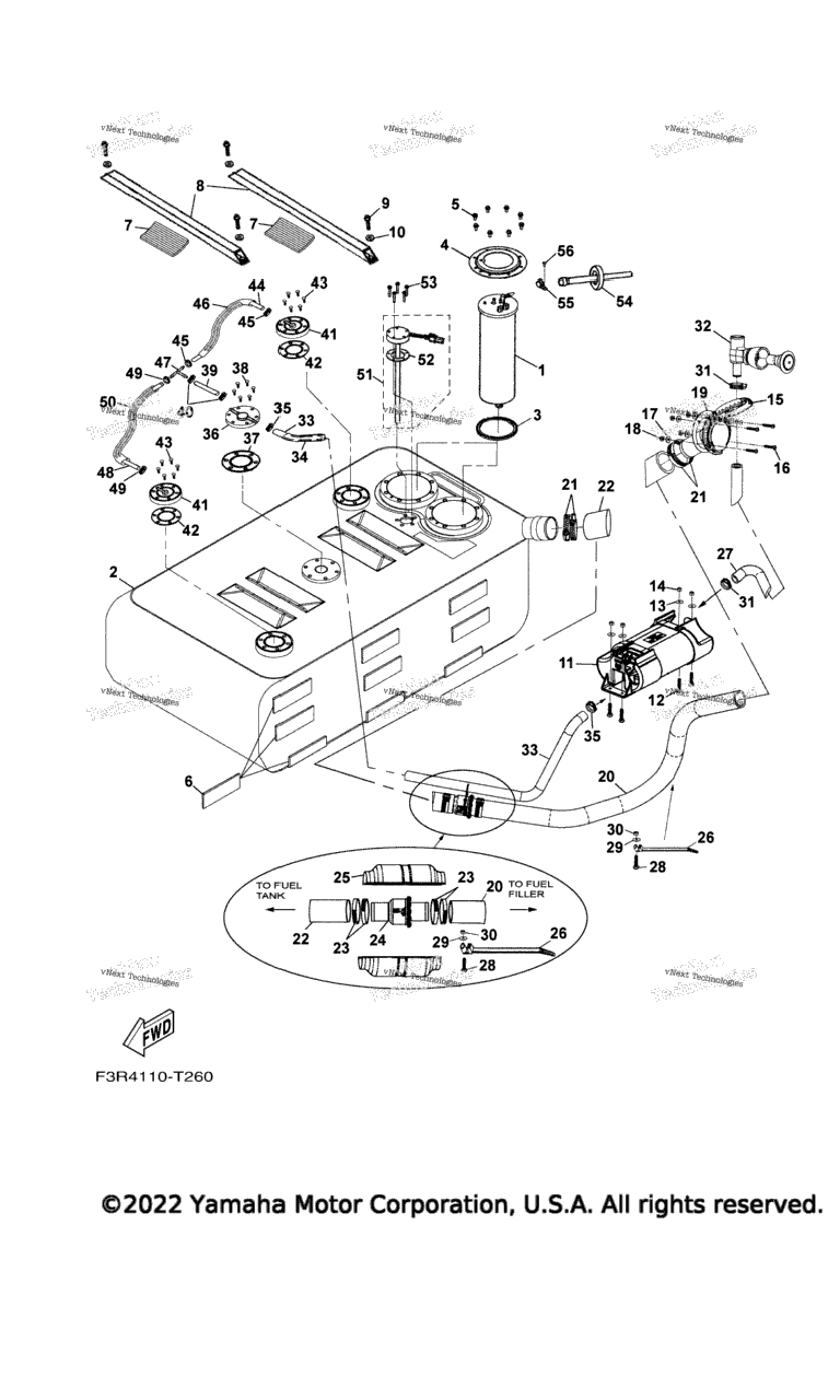 Схема узла Топливные Баки