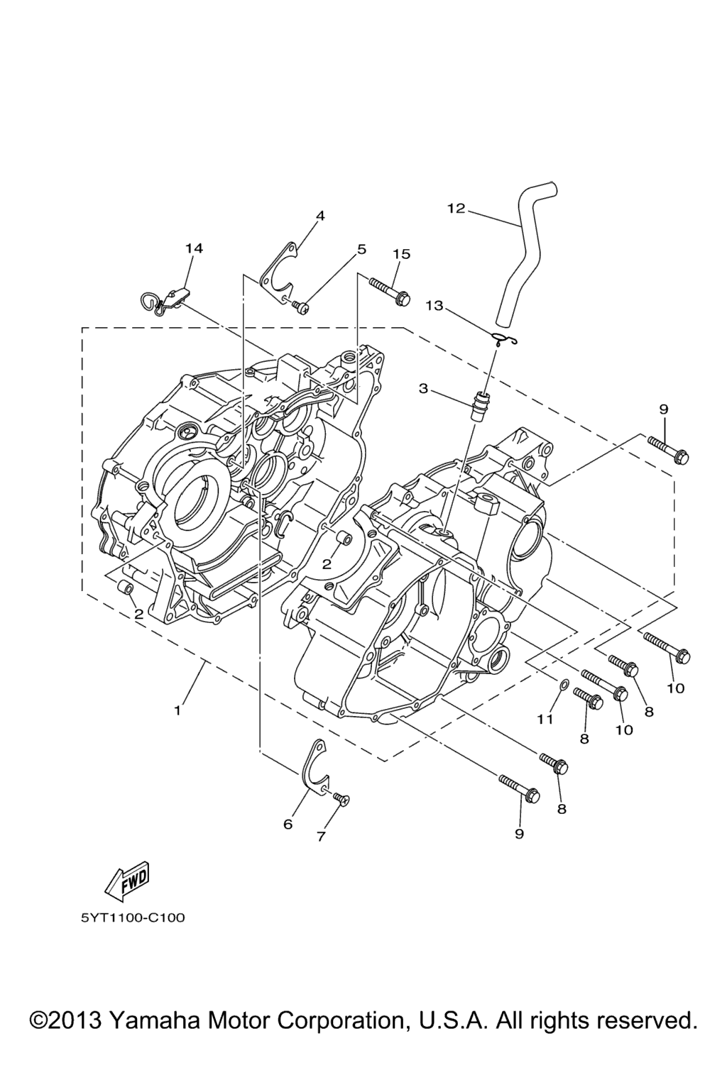 Схема узла Корпус Двигателя