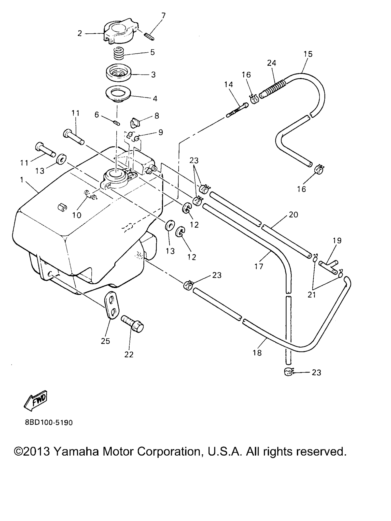 Схема узла Топливные Баки 1