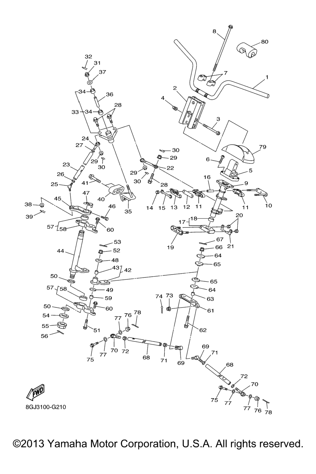 Схема узла Рулевая Система