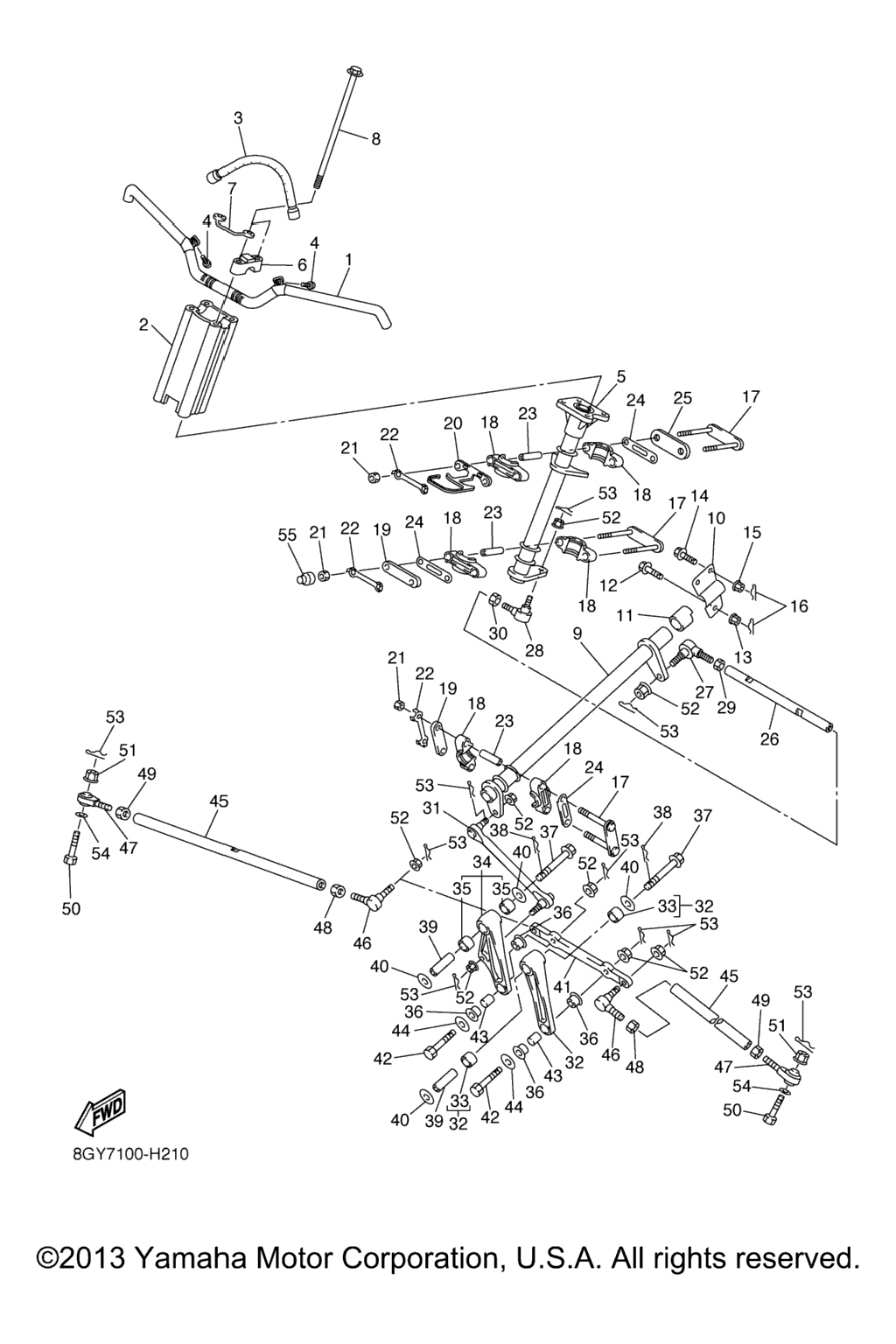 Схема узла Рулевая Система