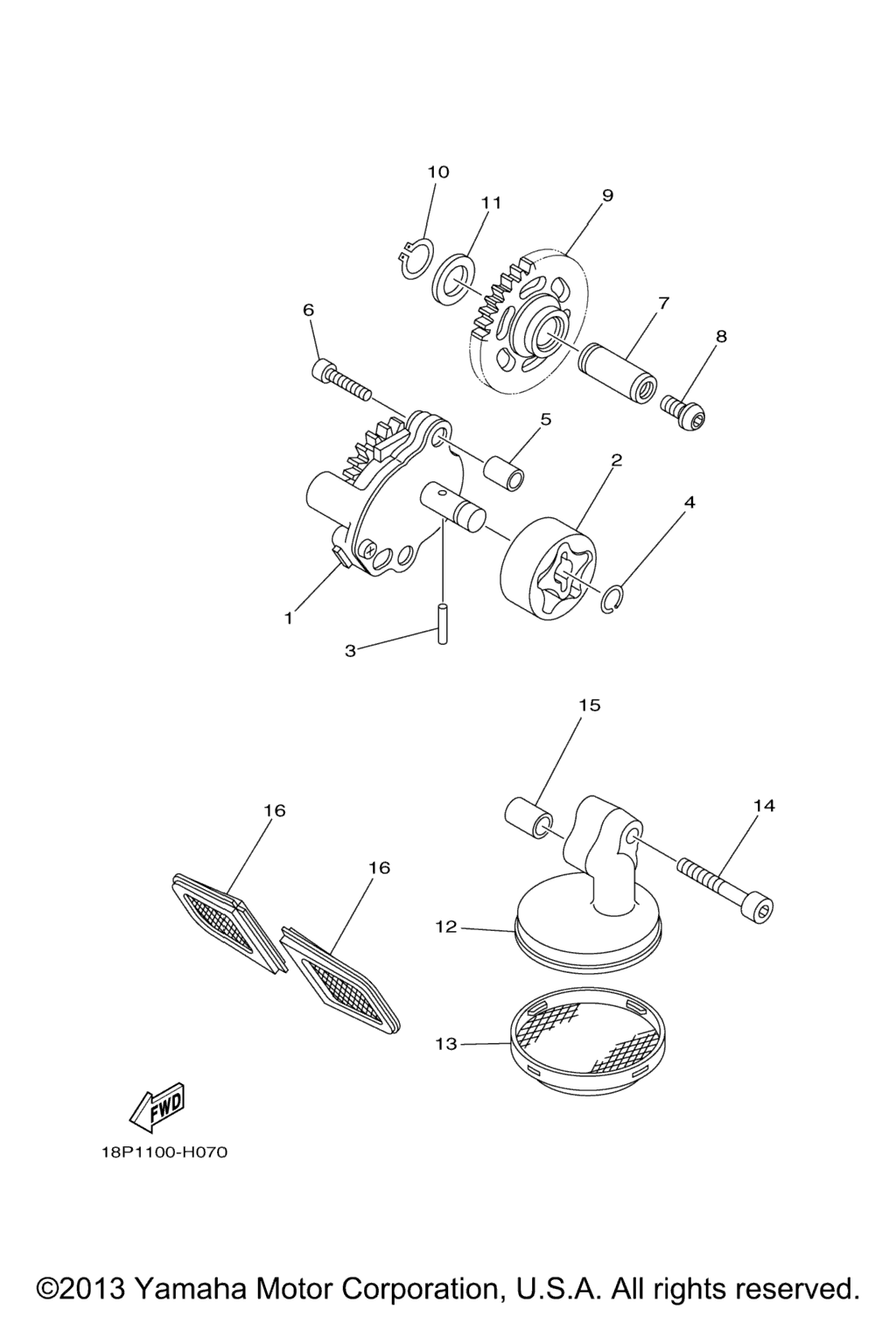 Схема узла Масляные Насосы