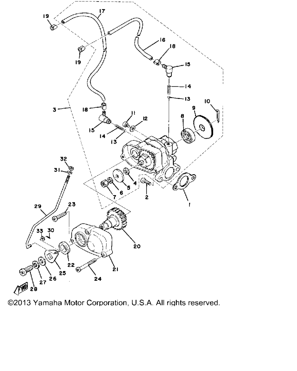 Схема узла Масляные Насосы