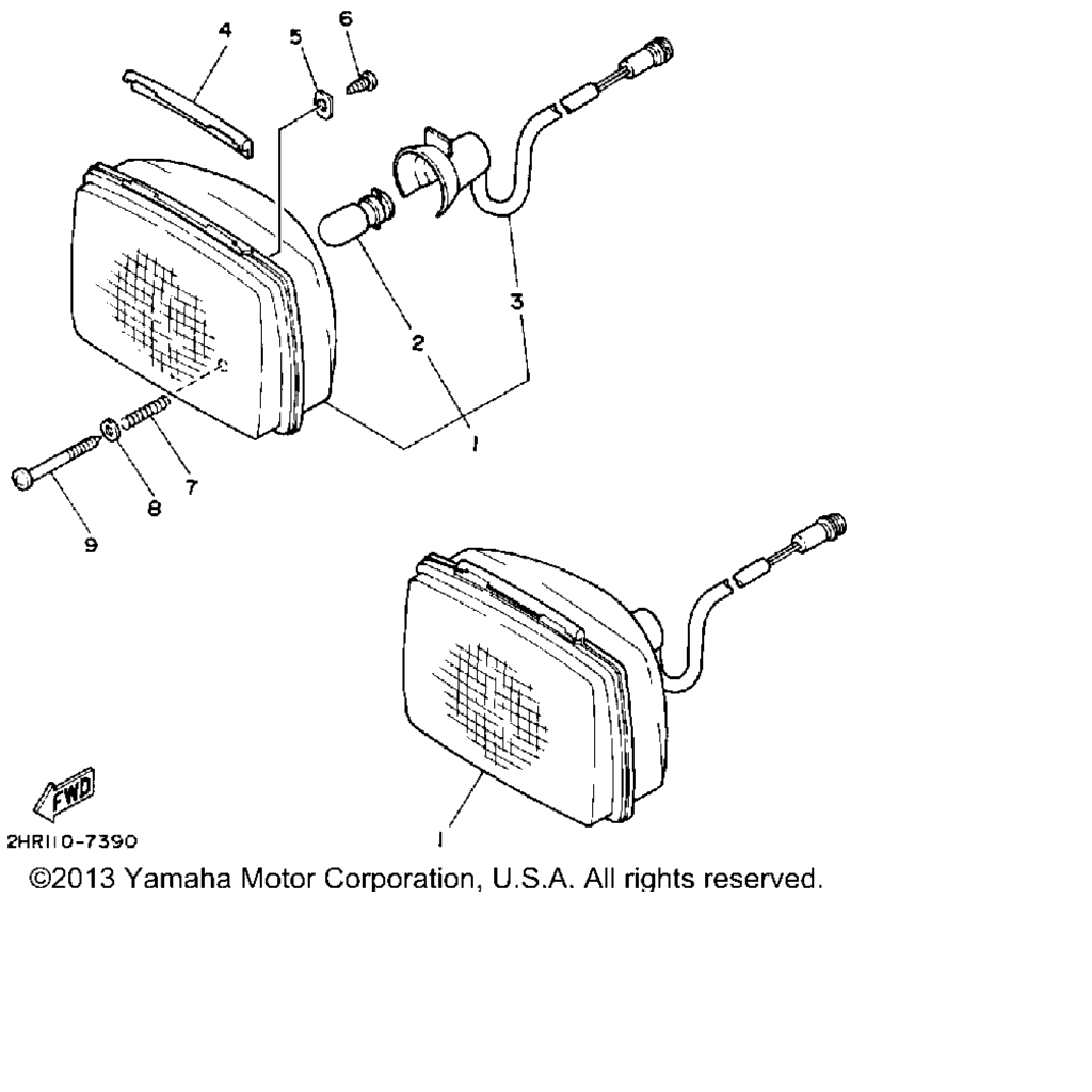 Схема узла Фары