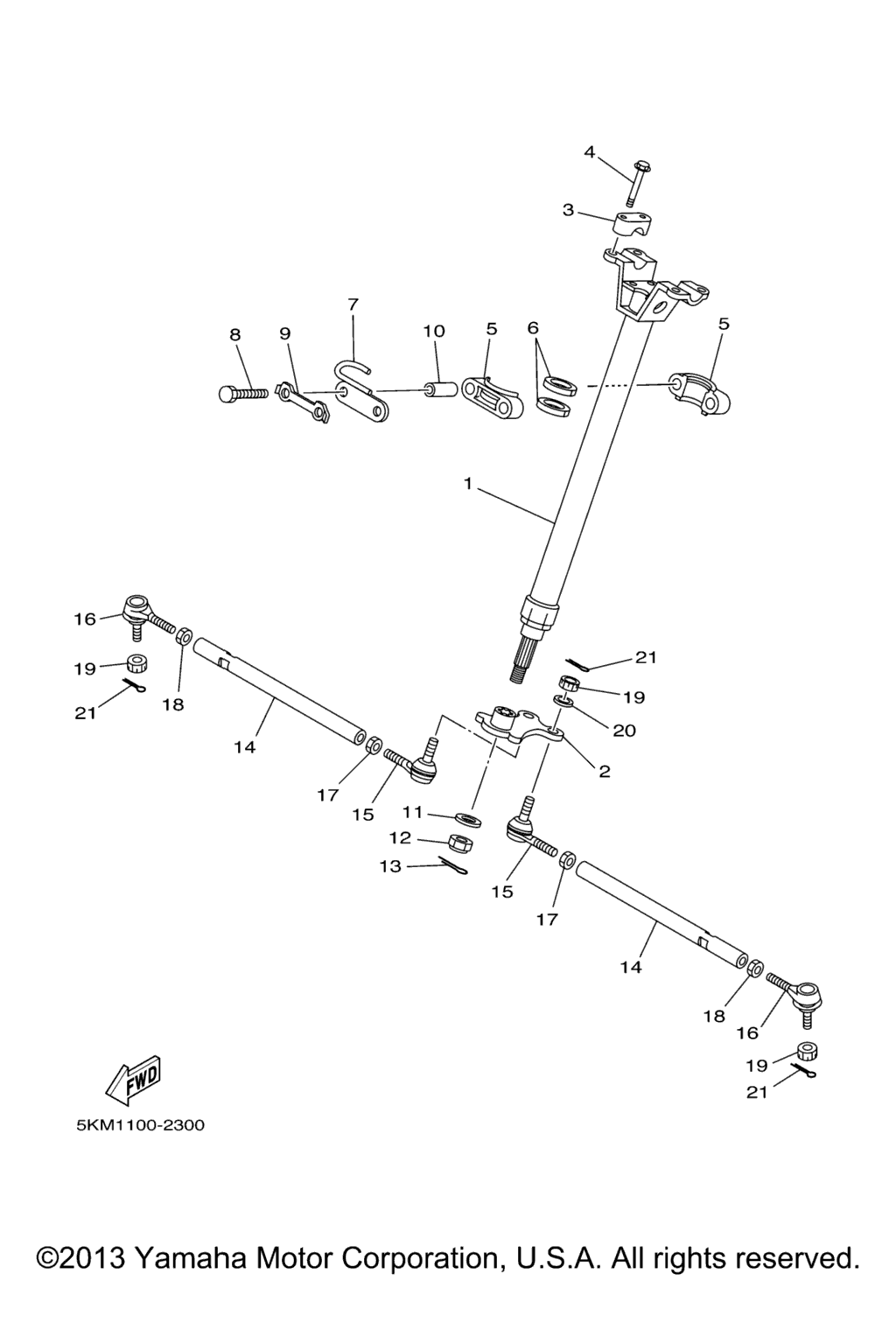 Схема узла Рулевая Система
