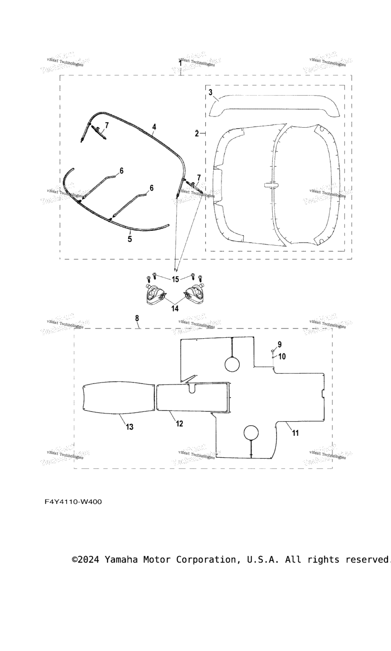 Схема узла Бимини Топы / Коврики