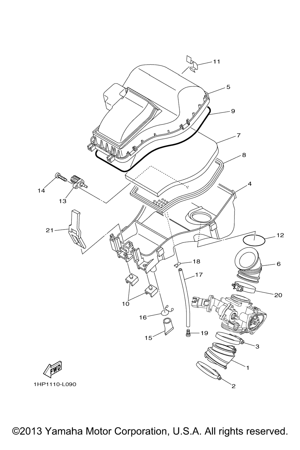 Схема узла Впуск