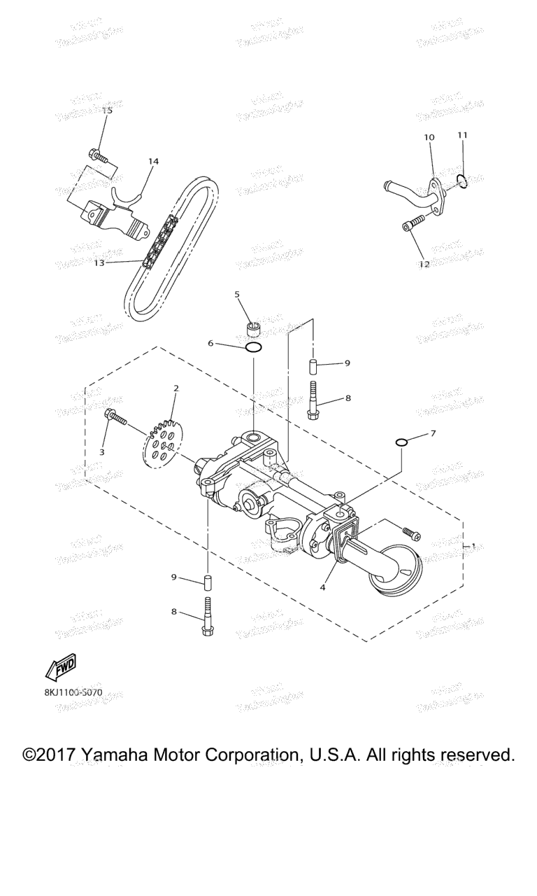 Схема узла Масляные Насосы