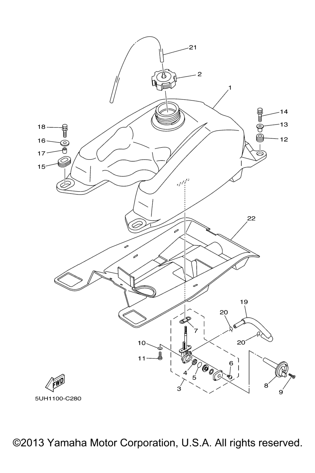 Схема узла Топливные Баки