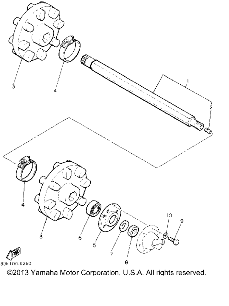Схема узла Привод Гусеницы 1