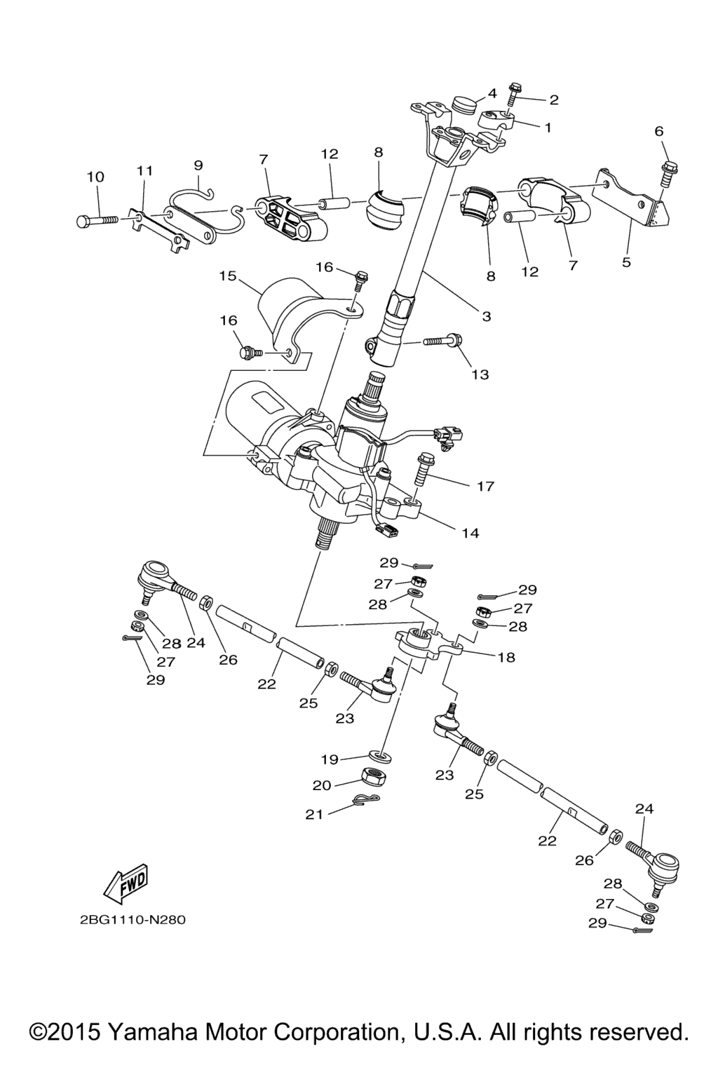 Схема узла Рулевая Система