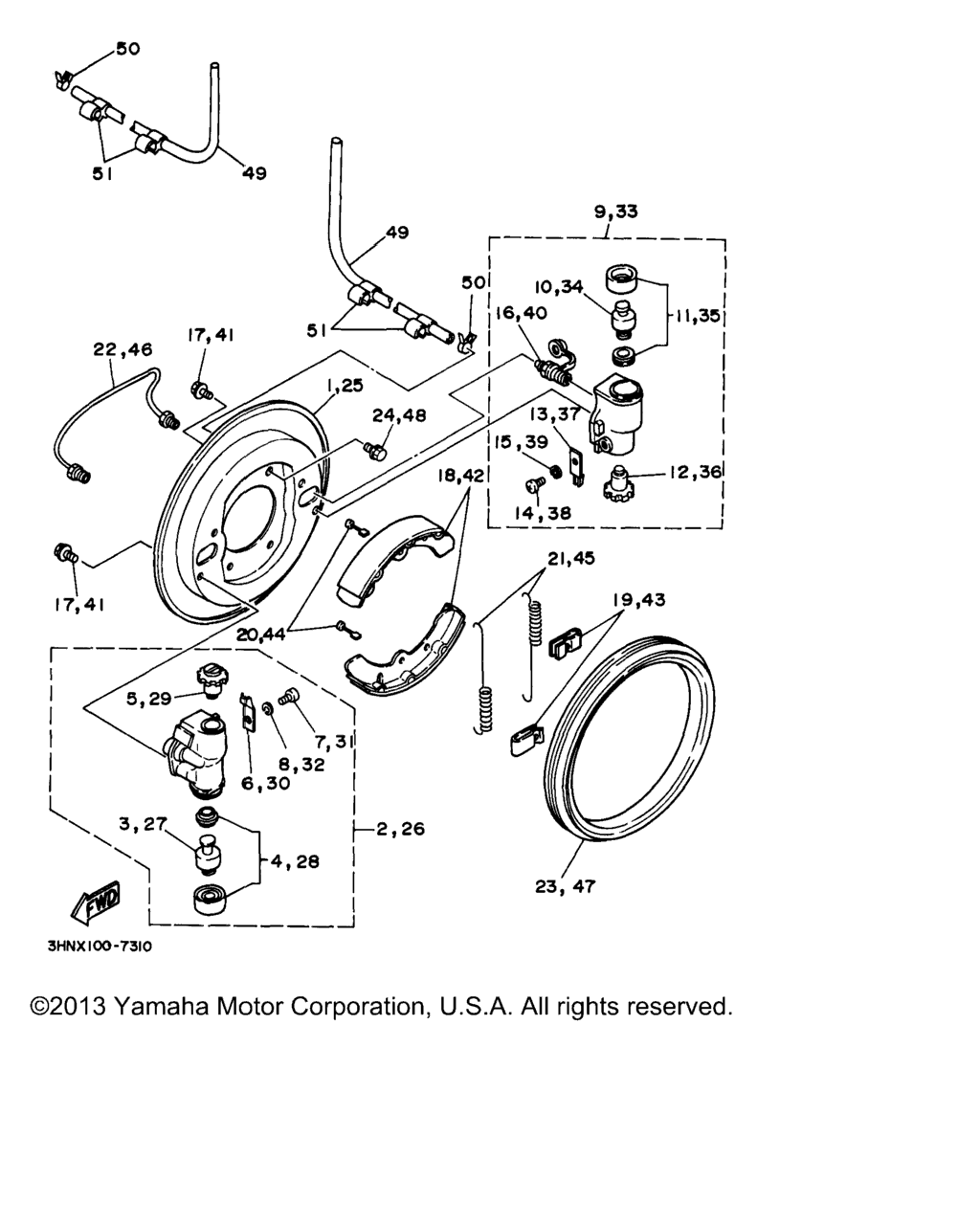 Схема узла Передний Тормоз