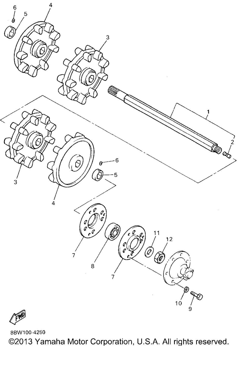 Схема узла Привод Гусеницы 1