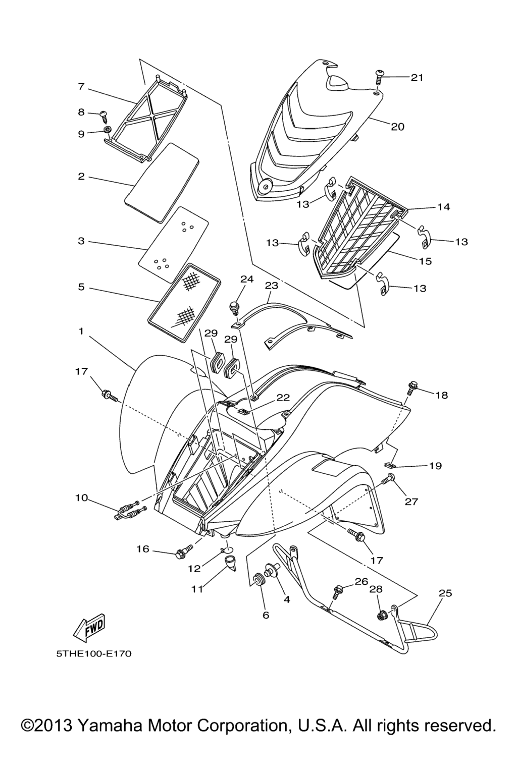 Схема узла Передний Крыло