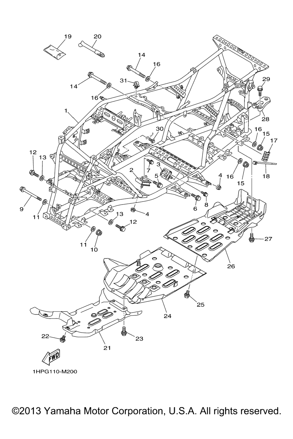 Схема узла Рама