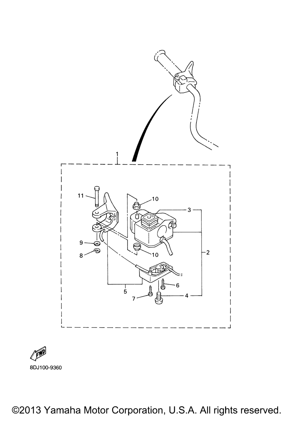 Схема узла Handle Switch. Lever