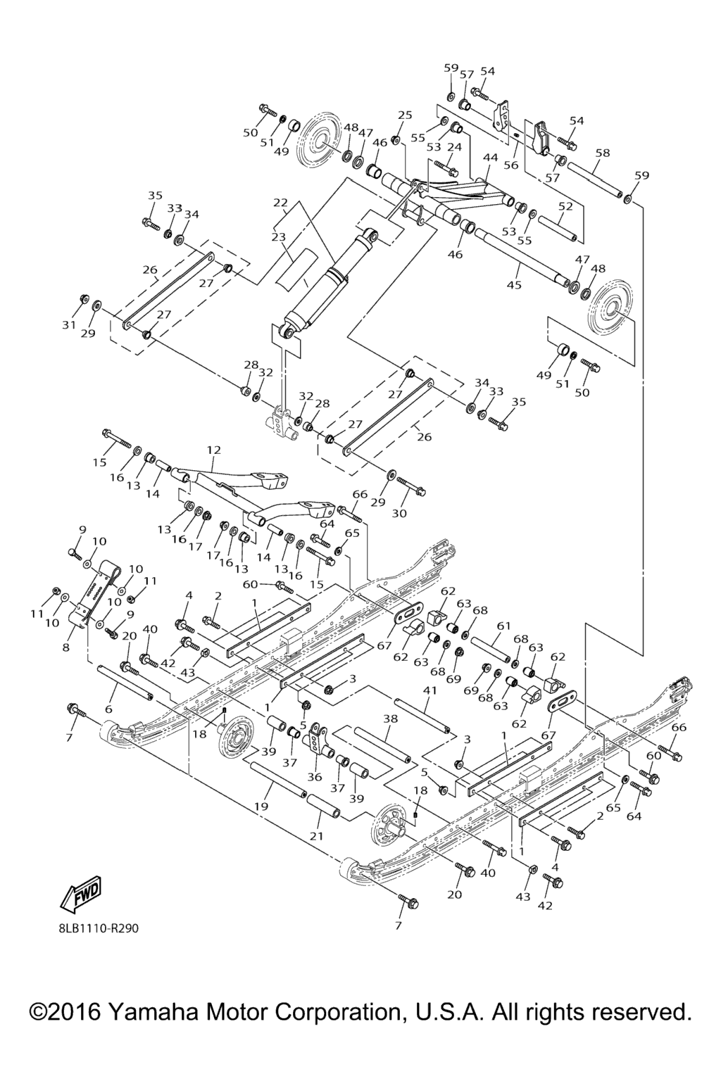 Схема узла Подвеска Гусеницы 2
