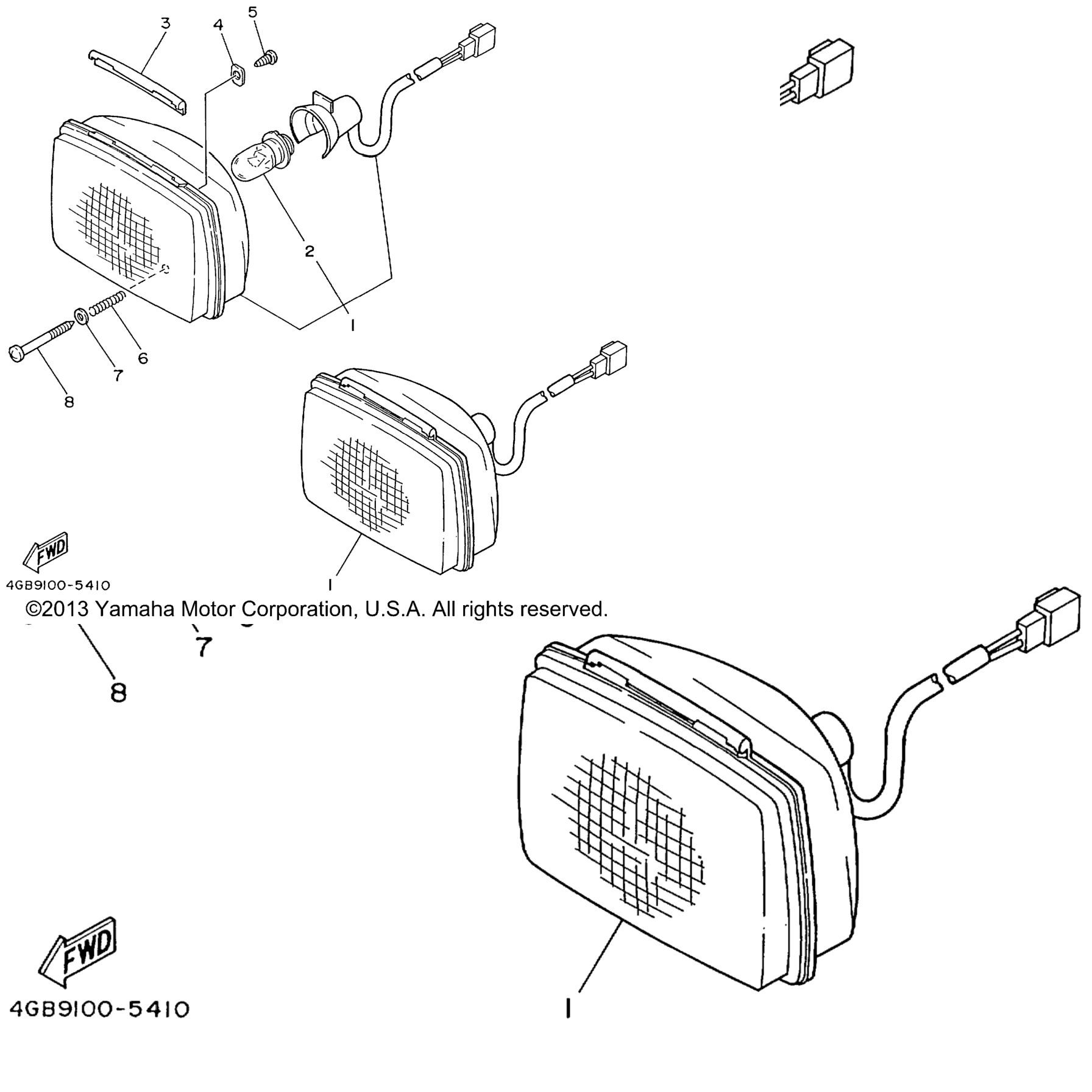 Схема узла Фары