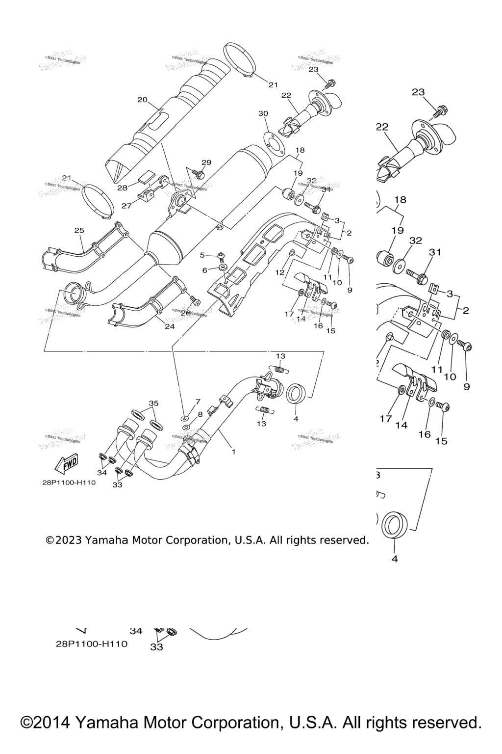 Схема узла Выхлопные Системы