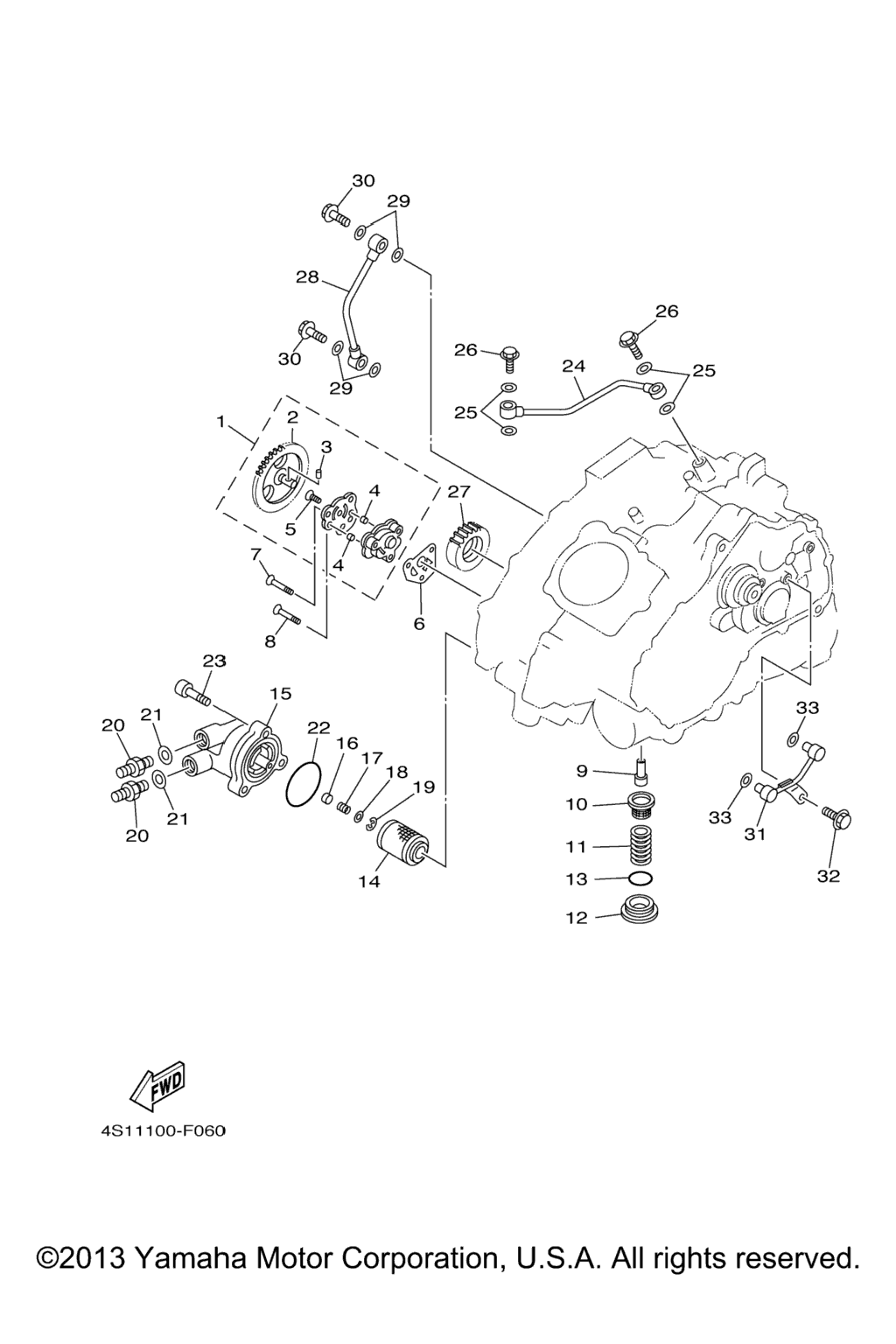 Схема узла Масляные Насосы
