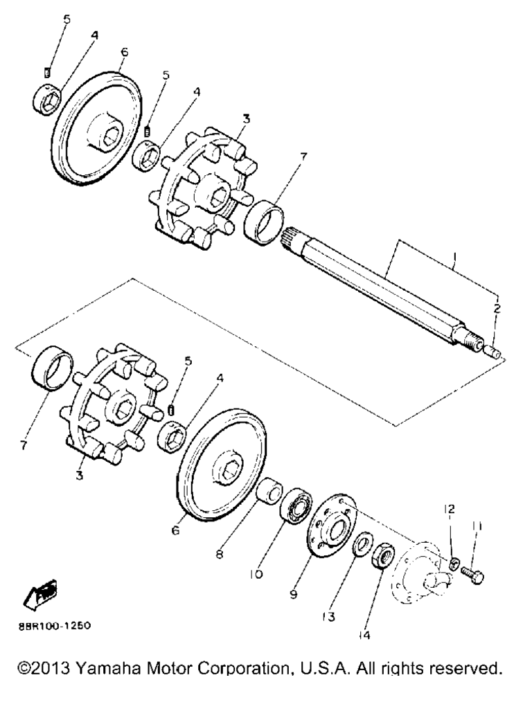 Схема узла Привод Гусеницы 1